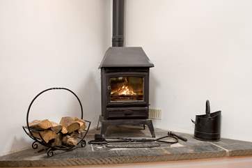 The toasty wood-burner makes this an ideal retreat all year round.