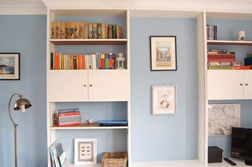 Plenty of books, games and puzzles will keep everyone occupied.