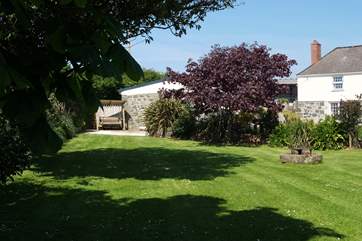 Tretharrup has a large and beautifully maintained private garden.