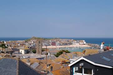 St Ives is just six miles distant.