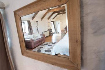 Reflections of the living-area.