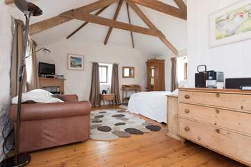 The open plan living area.