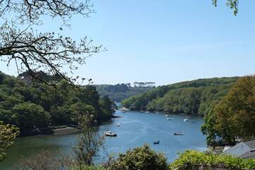 A view of the picturesque creek from the road as you come down into Port Navas village.