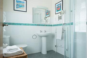 The en suite shower-room to Bedroom 2.