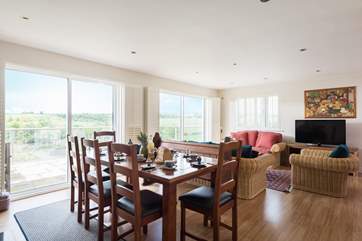 When not dining on the balcony, here is the perfect place for breakfast, lunch or dinner.
