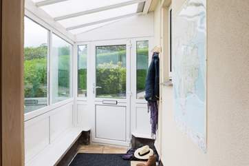 The entrance porch.