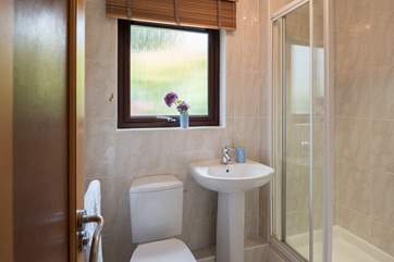 The en suite shower-room to the master bedroom.