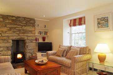 The multi-burner adds warmth and a focal point.