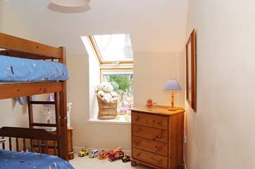 Bedroom 2 has bunk-beds.