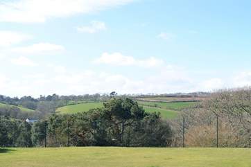 The lovely view from the tennis courts.