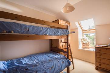 The bunk-beds are fun for children (Bedroom 2).