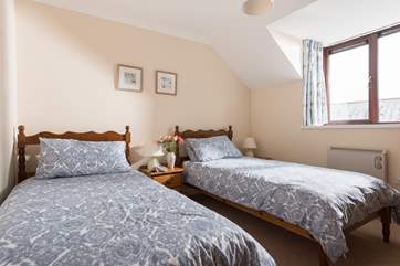 The twin bedroom (Bedroom 3) is very peaceful.