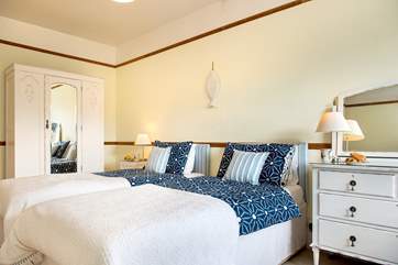 Pretty bedroom 4 has twin beds
