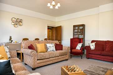 Plenty of room for everyone to chill out and relax in the lounge