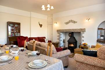 You may also chose to dine in the lounge dining room