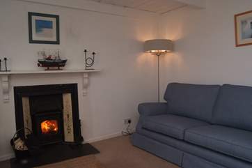 Snuggle up in front of the wood-burner.