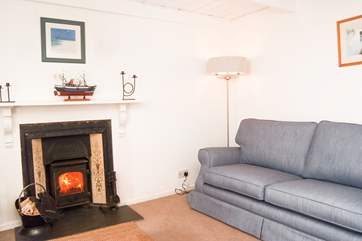Snuggle up in front of the wood-burner.