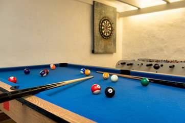 There's even a games-room to keep young and old amused.