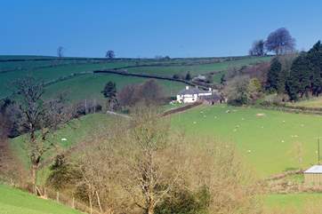 Looking across the valley towards Westcott Cross in its stunning location.
