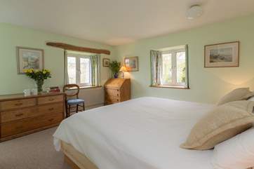 This is the dual aspect master bedroom.