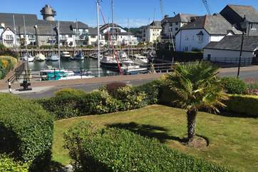 Looking down to the marina from Bedroom 1.