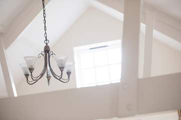 Lots of light comes into the cottage.