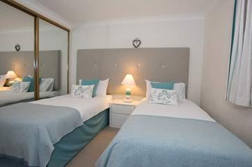 The lovely twin bedroom.