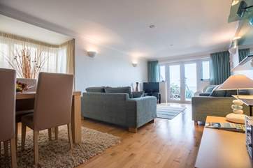 Modern furnishings.