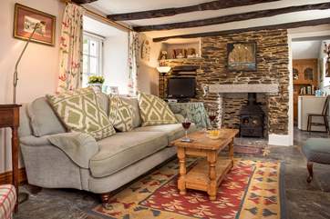 The toasty woodburner makes this a perfect reterat all year round