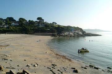 Swanpool beach is popular for watersports.