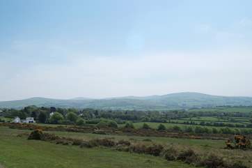 A spring view of nearby Dartmoor.