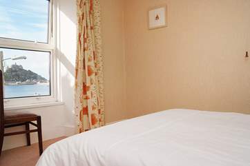 The Mount is clearly visible from the double bedroom.