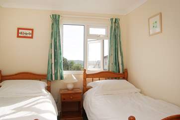 There are sea views from all the bedrooms.