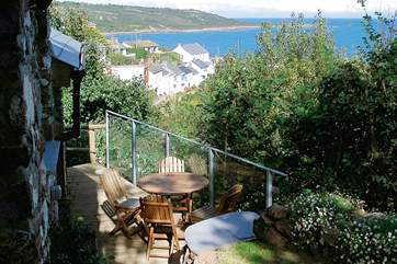 The lovely view from the patio.