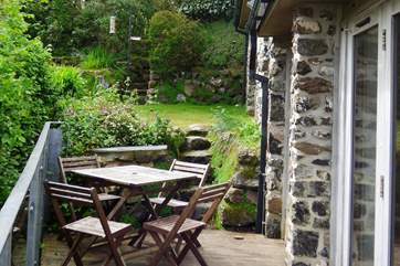 The decking is the perfect spot to sit and take in those fantastic views.