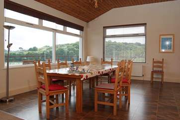 The big glass windows allow you to see the views from all areas of the huge living-room.