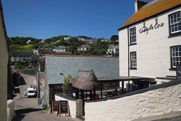 The pub is only a few minutes' walk from the cottage.