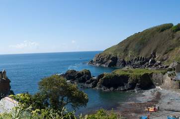 What a view across the cove from the coast path.