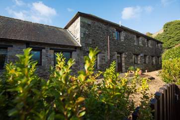 The courtyard at the rear of Trevithick Park.