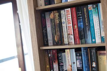 Plenty of books and DVDs to while away the hours....