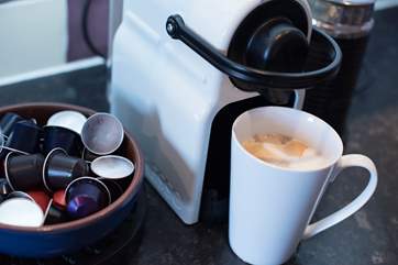 A Nespresso machine for that perfect morning coffee...