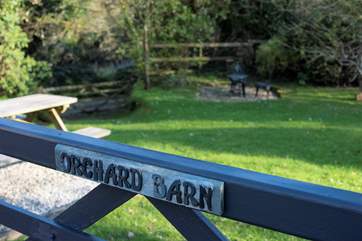 The spacious and enclosed back garden, room to play or simply relax.