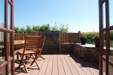 This is the perfect place for breakfast or morning coffee.