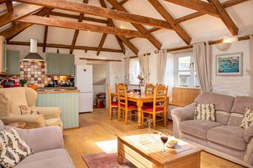 The barn is very light and airy.
