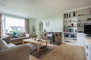 The sitting-room with comfy sofas.