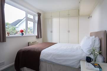 The master bedroom has lots of built in storage.