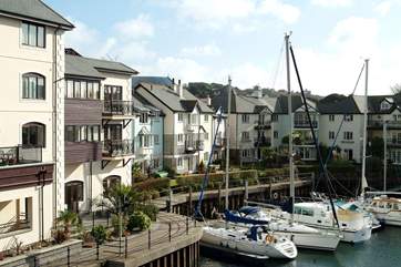 Looking towards the inner marina from the window of the master bedroom.