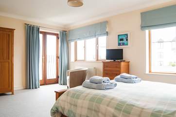 Bedroom 2 on the second floor is extremely spacious.