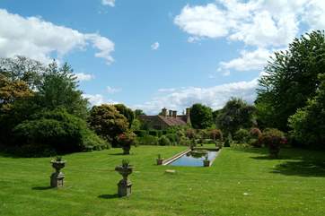 Guests are welcome to explore the Owner's beautiful grounds and to use the tennis court. The Lodge is just to the right behind the trees in a very private setting.
