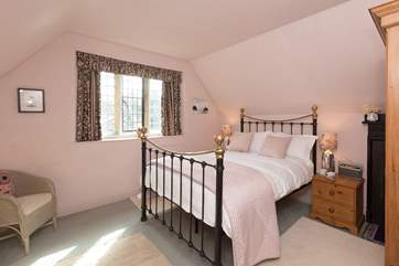 The bedroom looks out to the front of Manor Farm Lodge.